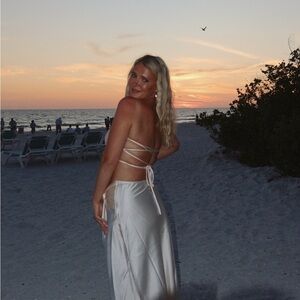 Beginning Boutique Champagne Set (crop top & maxi skirt)